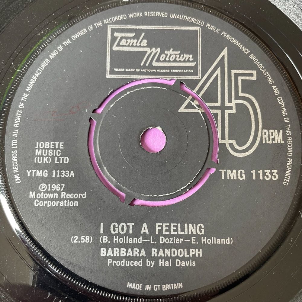 Barbara Randolph-I got a feeling-TMG 1133 E+