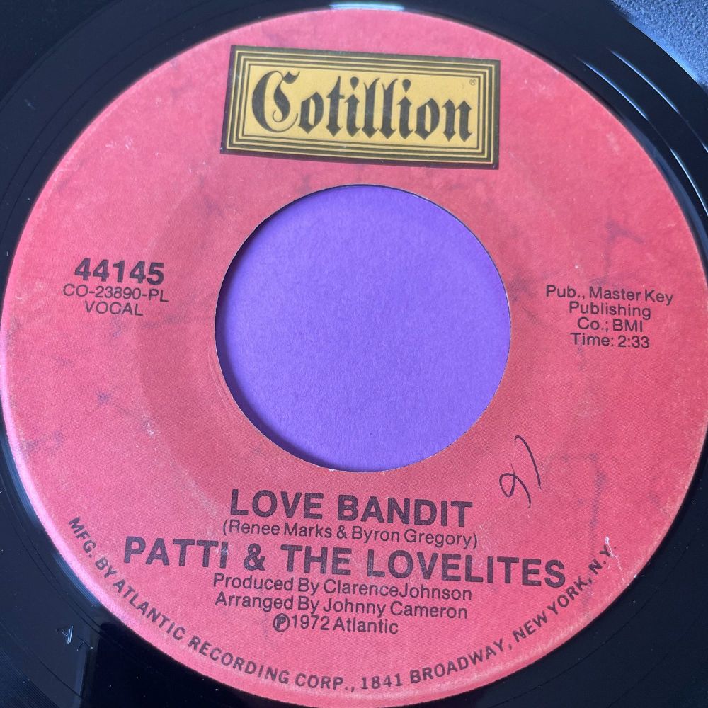 Patti & The Lovelite-Love bandit-Cotillion E+