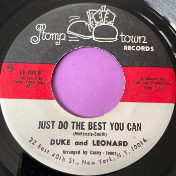 Duke and Leonard-Just do the best you can-Stomp vg+