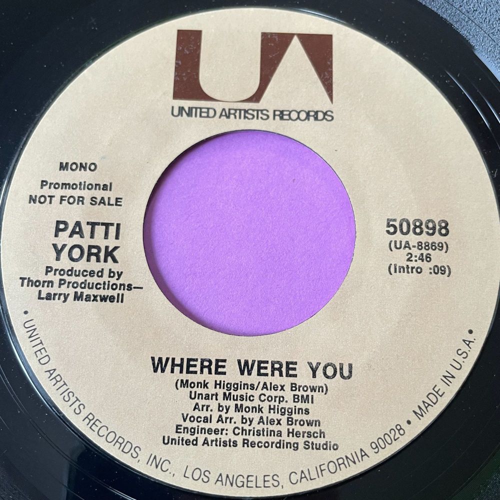 Patti York-Where were you-UA E+