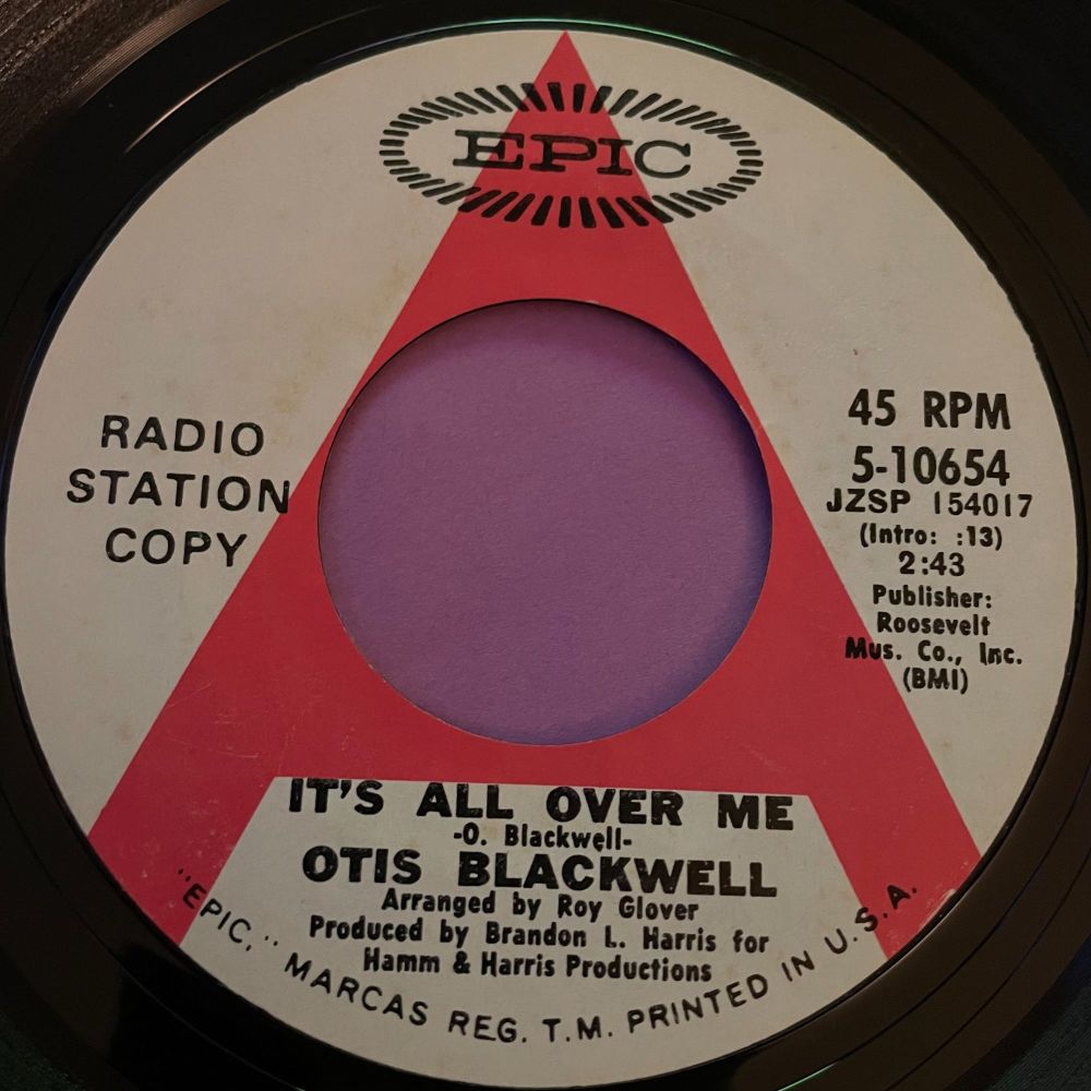 Otis Blackwell-It's all over me-Epic WD E+