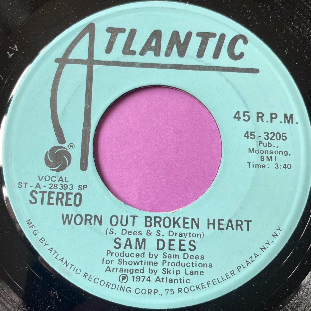 Sam Dees-Worn out broken heart-Atlantic Demo M-