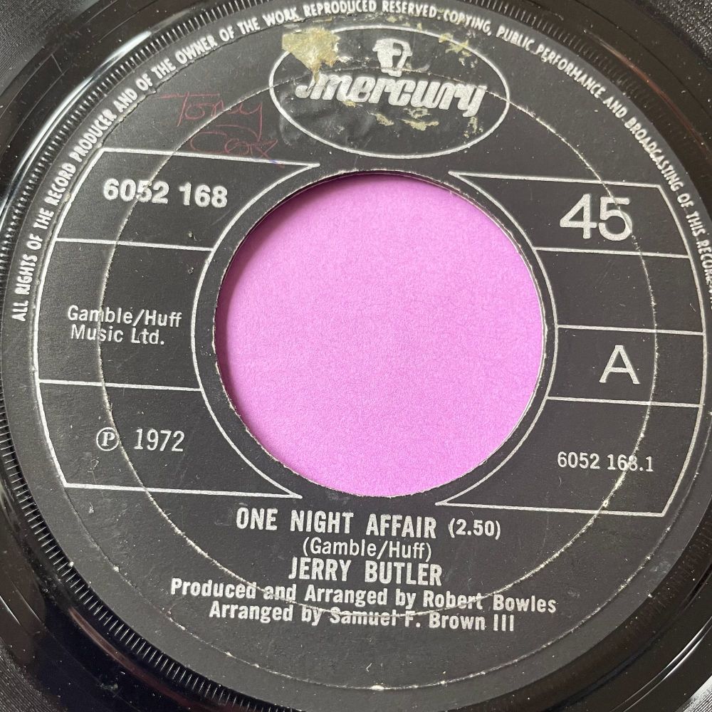 Jerry Butler-One night affair-UK Mercury E
