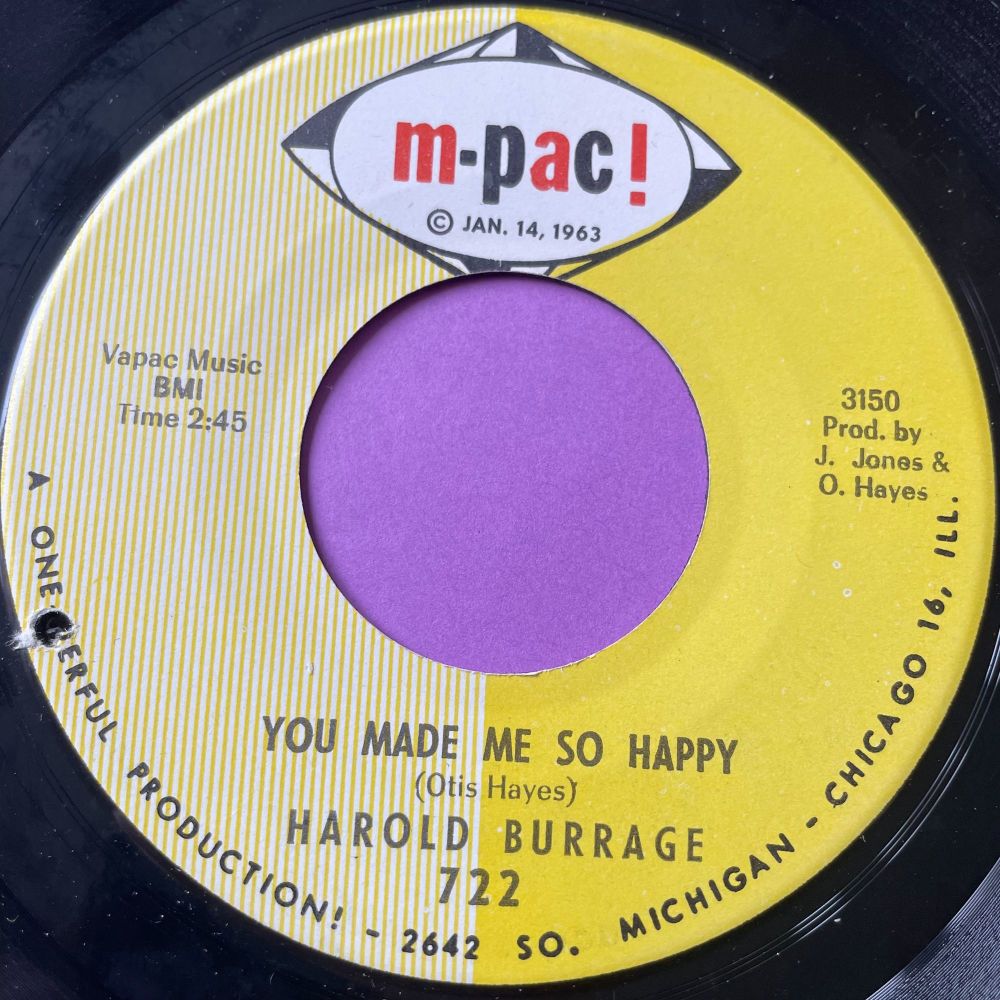 Harold Burrage-You made me so happy-M-Pac E+