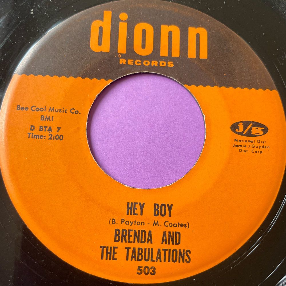 Brenda and the Tabulations-Hey boy-Dionn E+