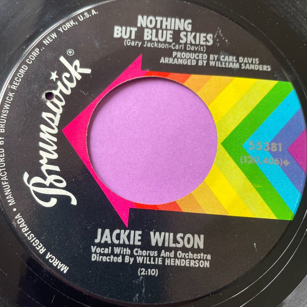 Jackie Wilson-Nothing but blue skies-Brunswick E
