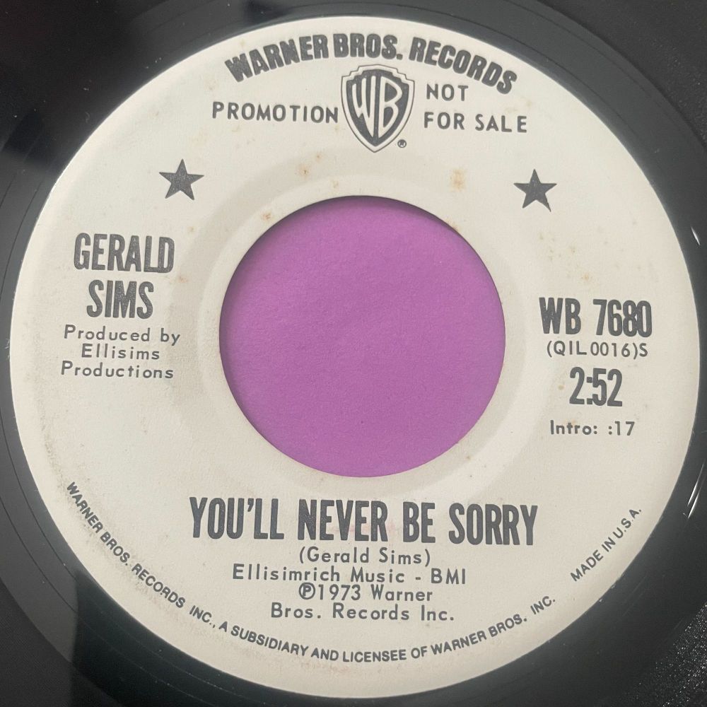 Gerald Sims-You'll never be sorry-WB WD E+