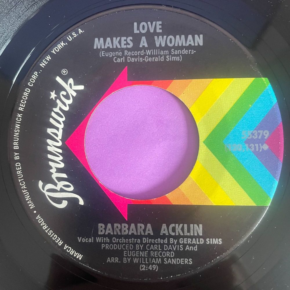 Barbara Acklin-Love makes a woman-Brunswick E