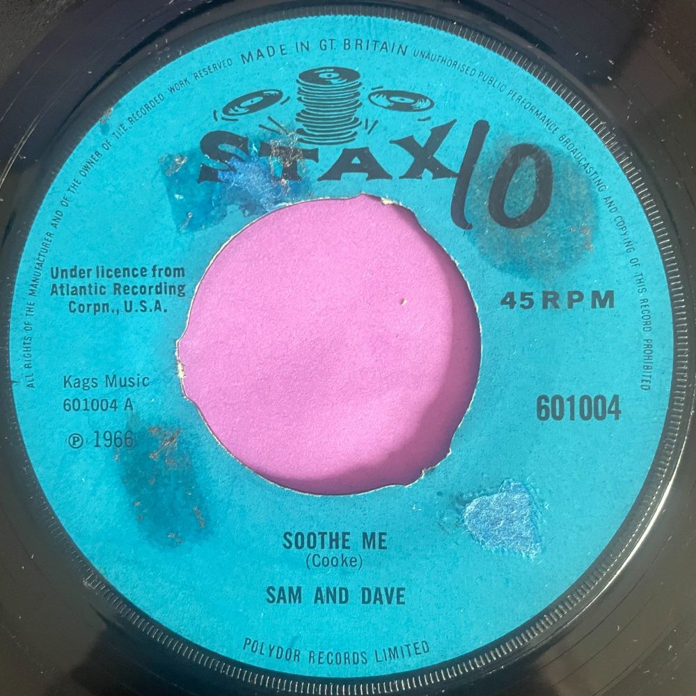 Sam and Dave-Soothe  me-UK Stax wol noc vg+