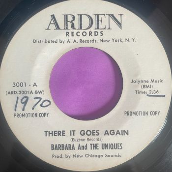 Barbara and the Uniques-There it goes again-Arden WD E+