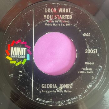 Gloria Jones-Look what you started-Minit wol E+