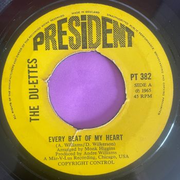 Du-Ettes-Every beat of my heart-UK President noc E