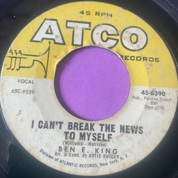 Ben E King-I can't break the news to myself-Atco vg+