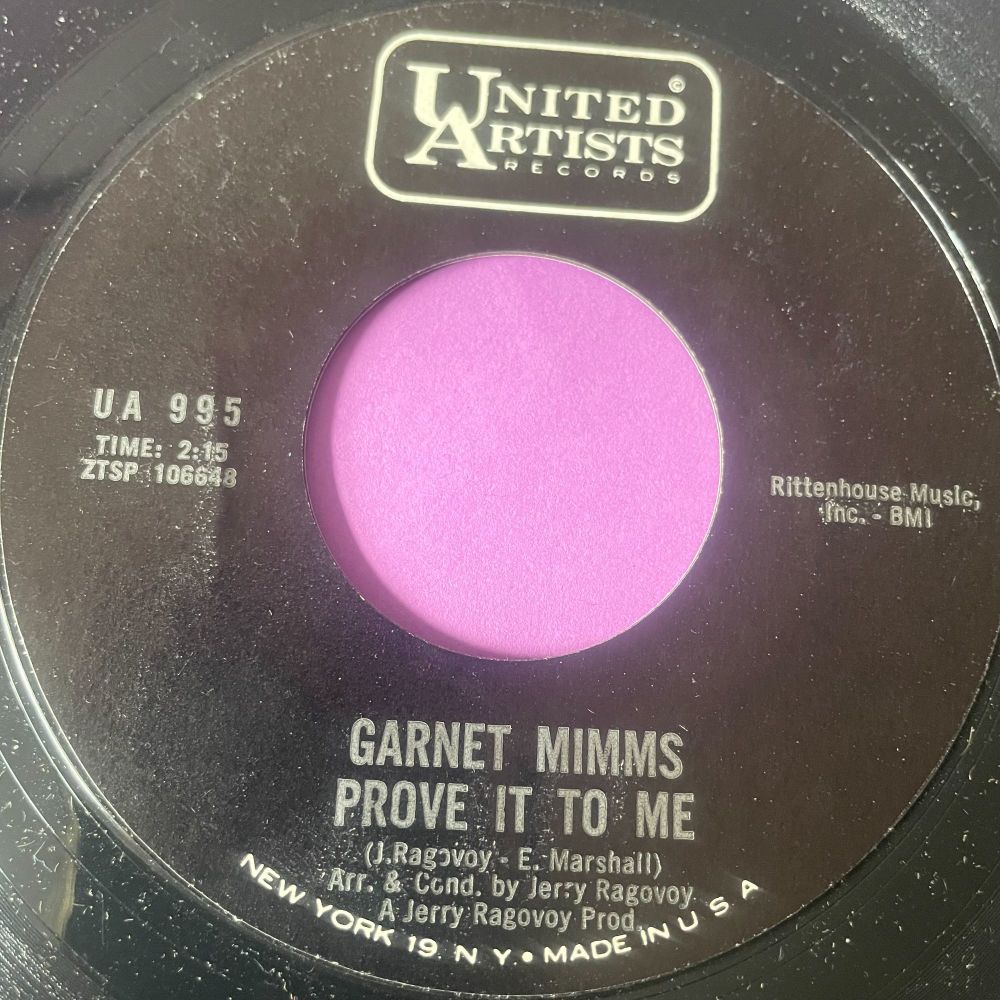 Garnet Mimms-Prove it to me-UA E+