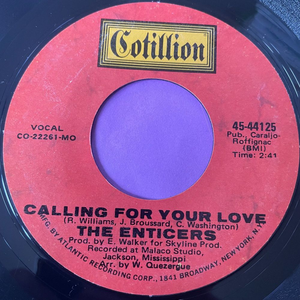 Enticers-Calling for your love-Cotillion E+
