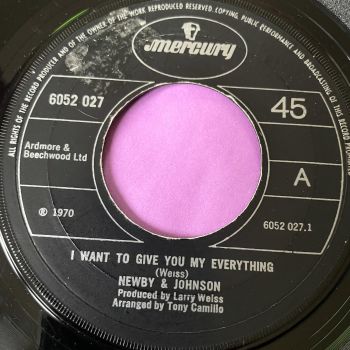 Newby & Johnson-I want to give you my everything-UK Mercury E