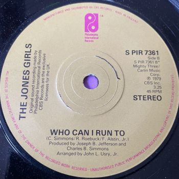 Jones Girls-Who can I run to-UK PIR E+