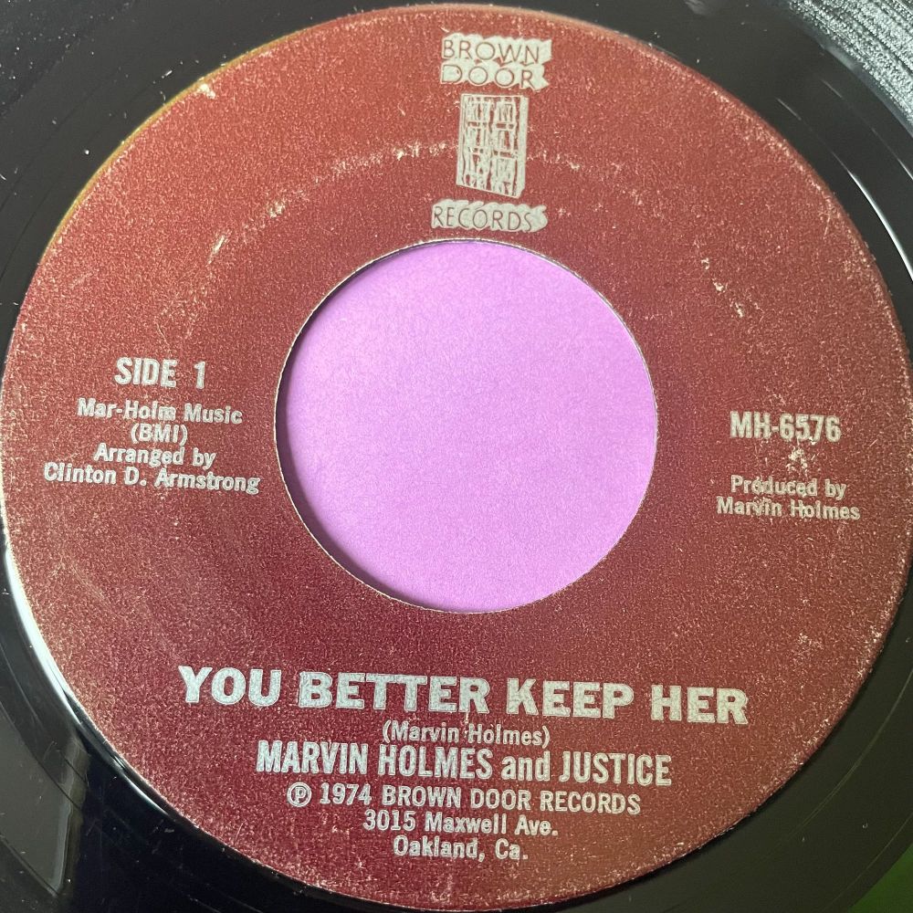 Marvin Holmes-You better keep her-Brown door E