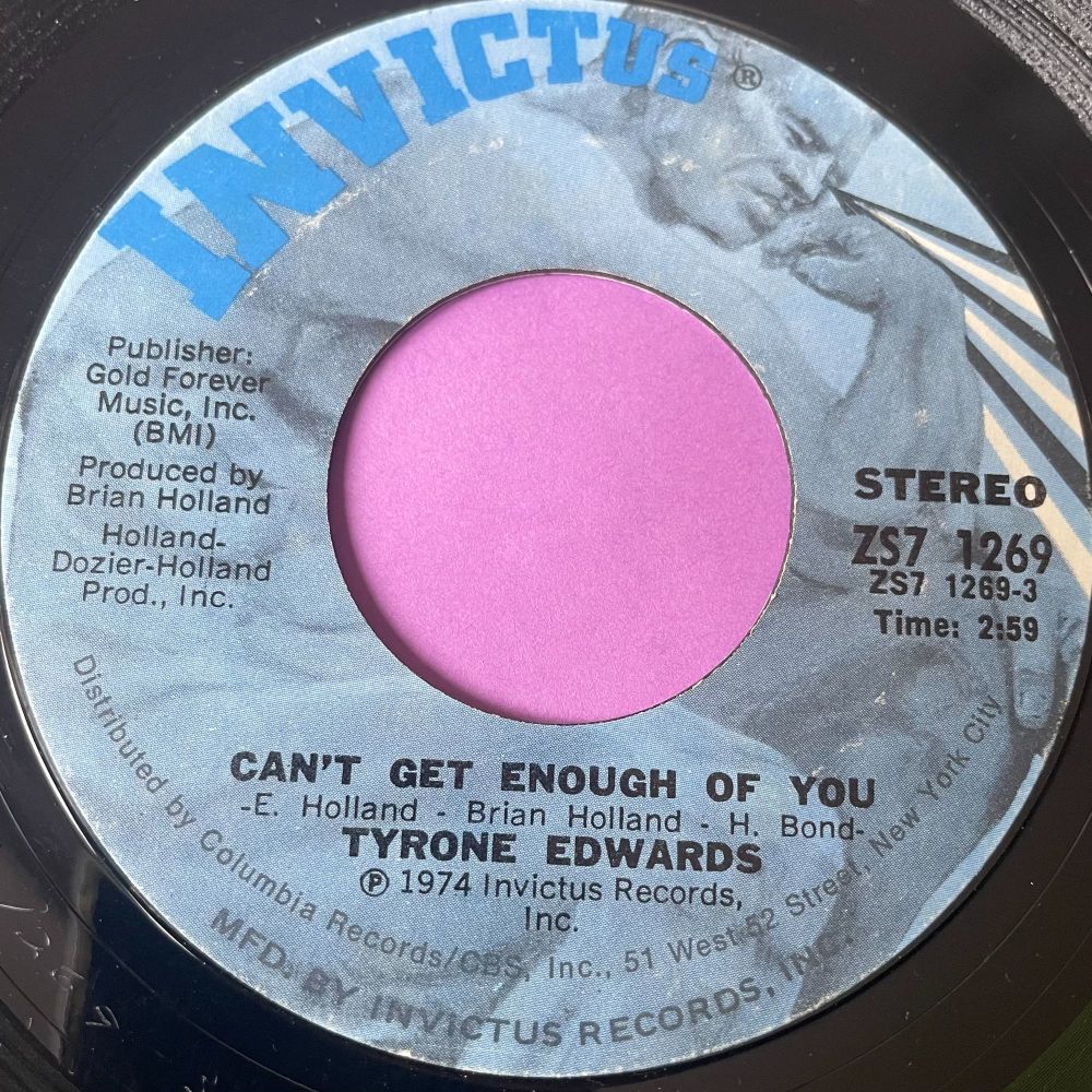 Tyrone Davis-Can't get enough of you-Invictus E+