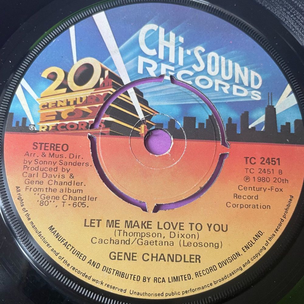 Gene Chandler-Let me make love to you-UK Chi-Sound E+