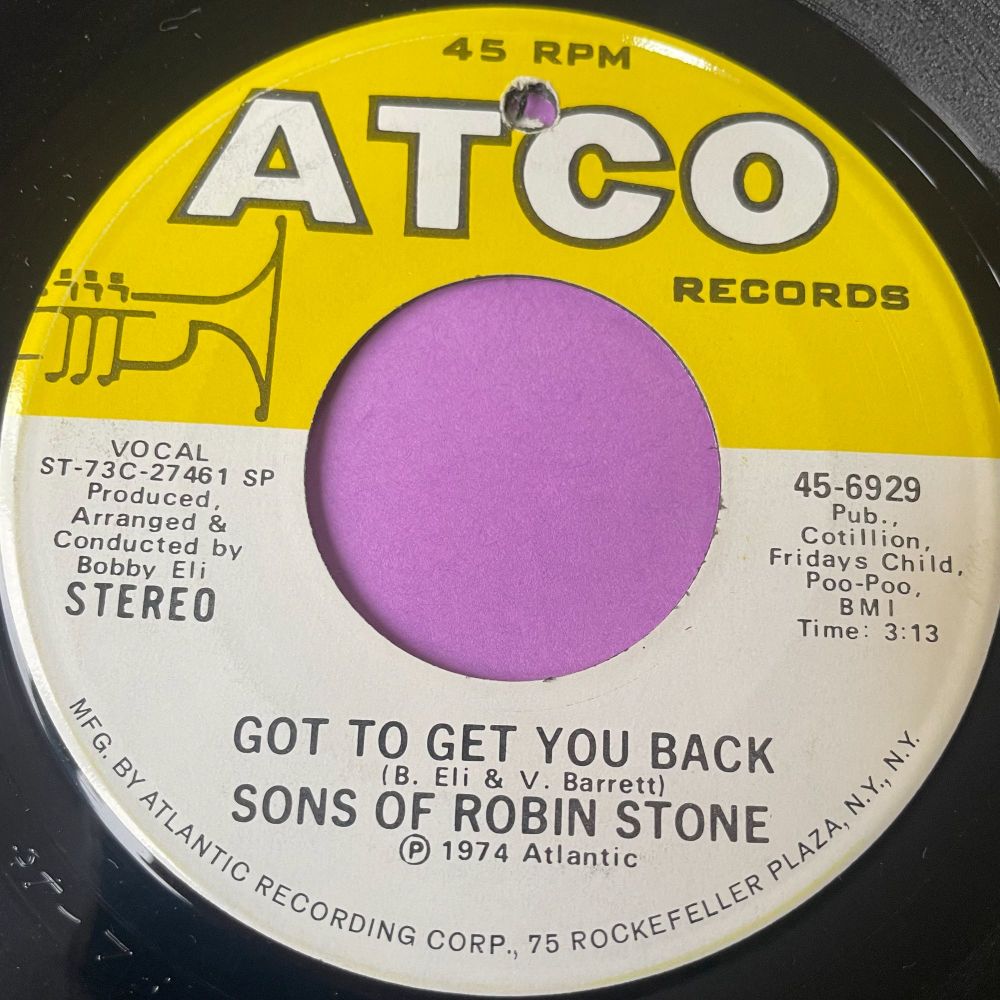 Sons of Robin Stone-Got to get you back-Atco E+
