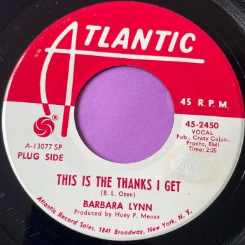 Barbara Lynn-This is the thanks I get-Atlantic WD M-