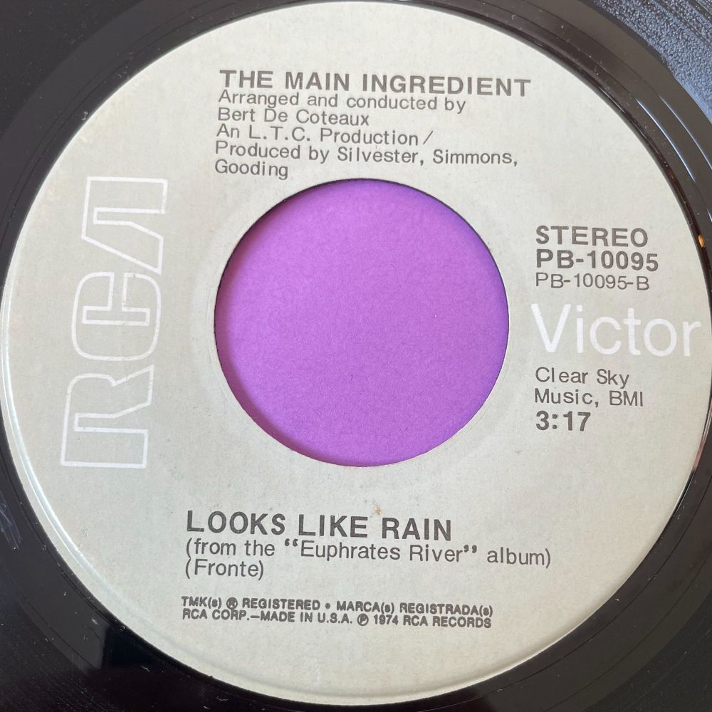 Main IngredientLooks like rainRCA E+