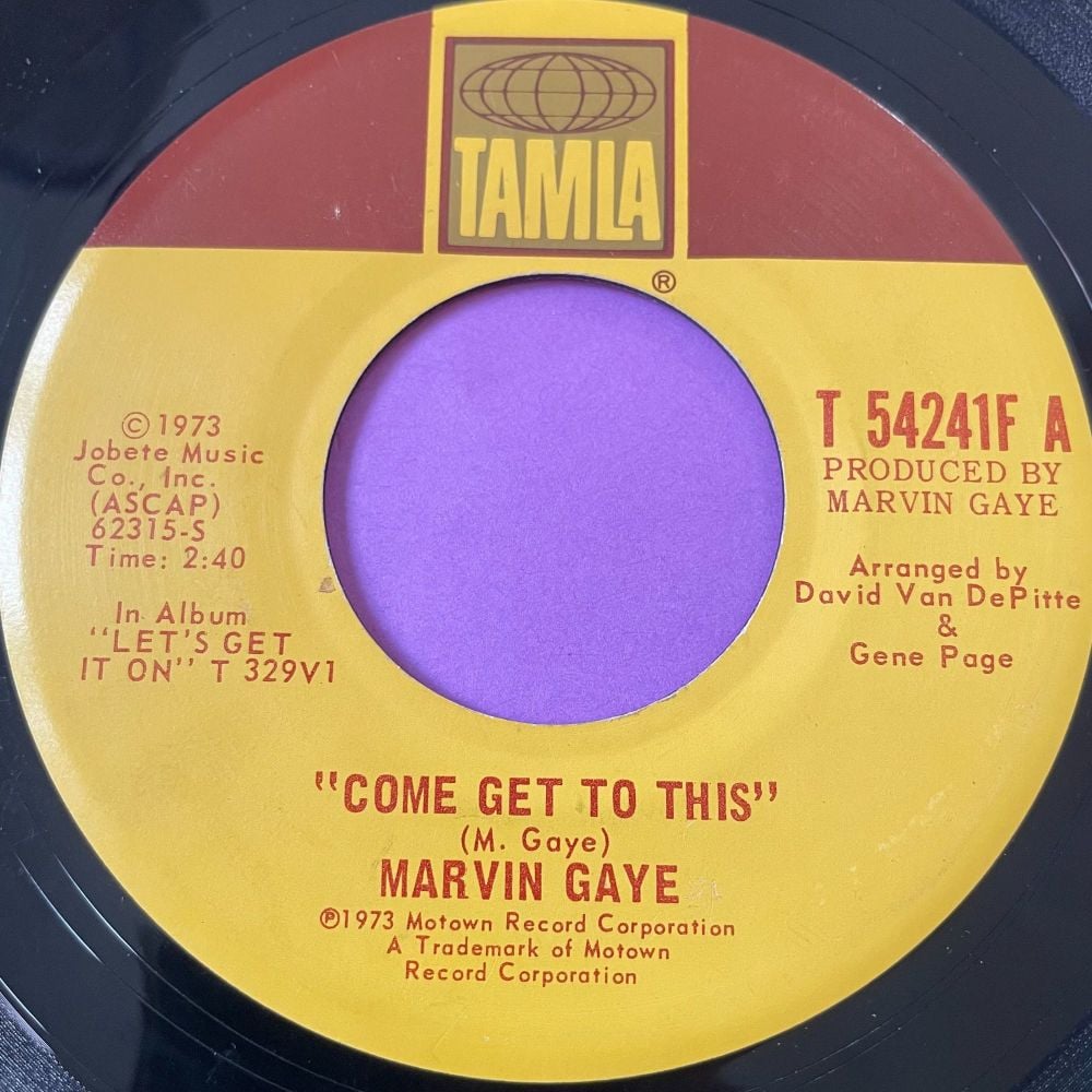 Marvin Gaye-Come get to this-Tamla E+