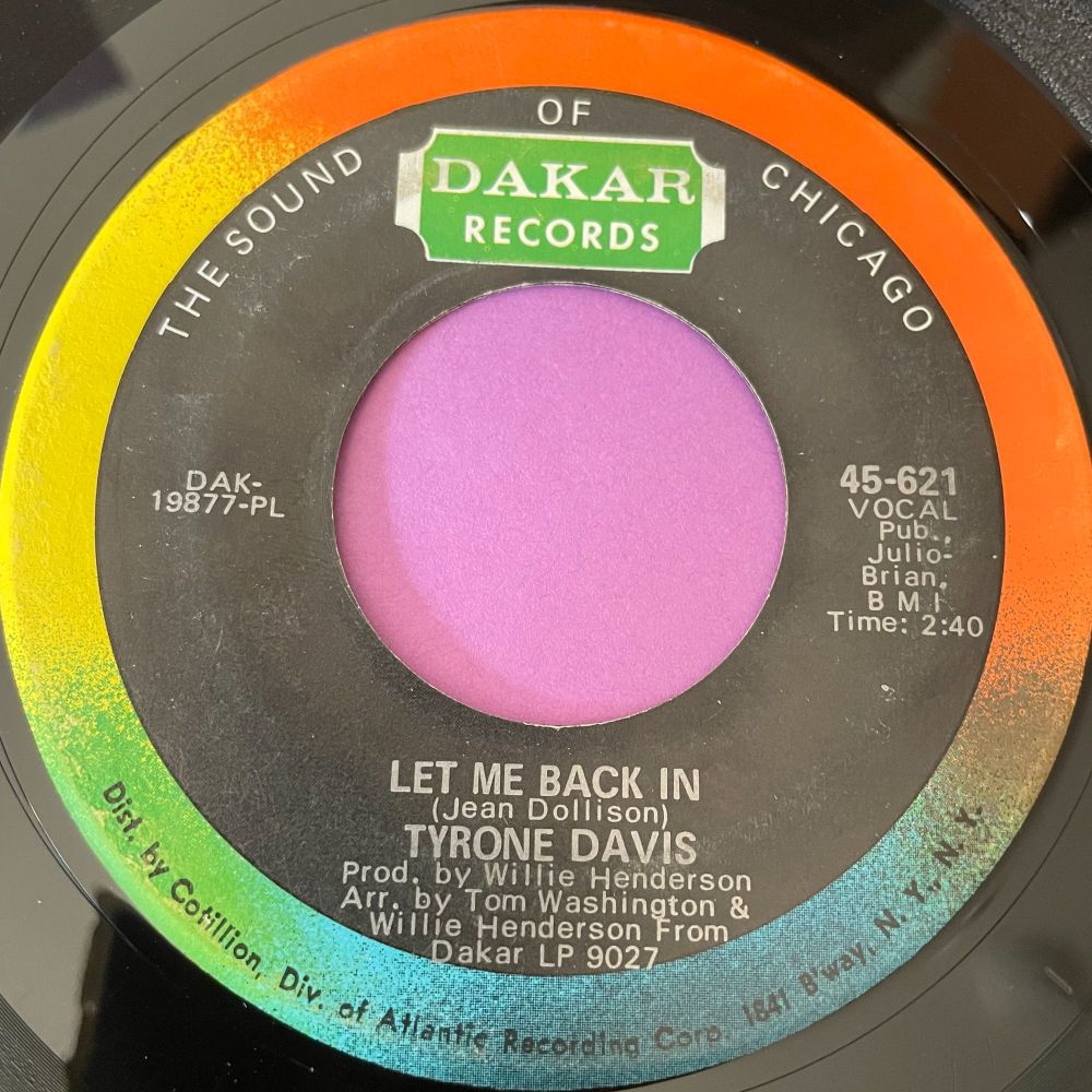 Tyrone Davis-Let me back in-Dakar E+