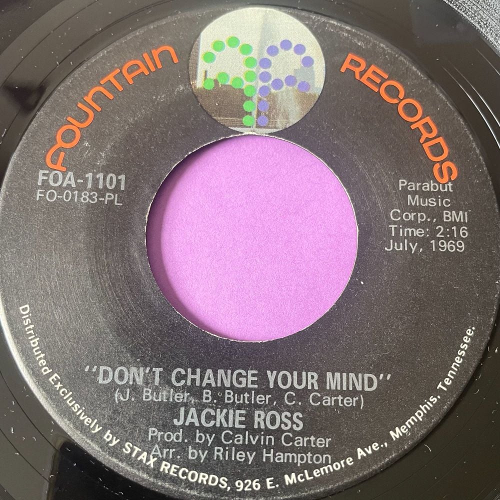 Jackie Ross-Don't change your mind-Fountain E+