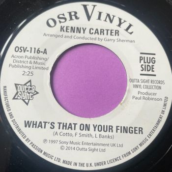 Kenny Carter-What's that on your finger-Outta Sight RE E+