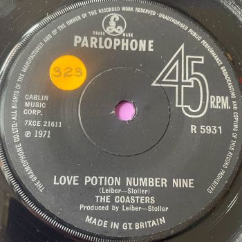 Coasters-Love potion number nine-UK Parlophone stkr E+