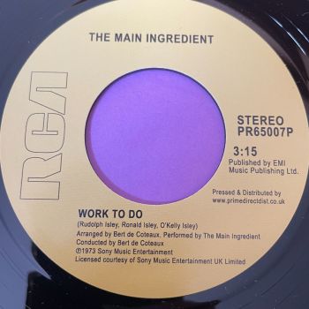 Main Ingredient-Work to do/Instant love-RCA R E+
