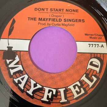 Mayfield Singers-Don't start none-Mayfield R E+