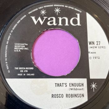 Rosco Robinson-That's enough-UK Wand noc E+
