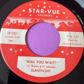El Anthony-Will you wait?-Star-Vue E