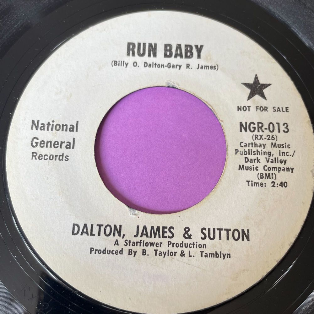 Dalton, James & Sutton-Run baby-National General WD E