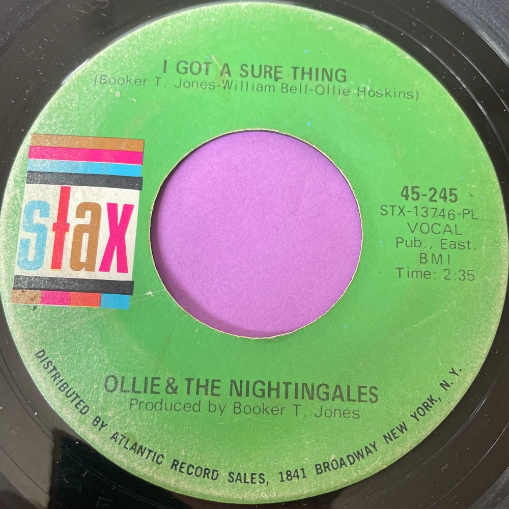 Ollie & The Nightingales-I got a sure thing-Stax E