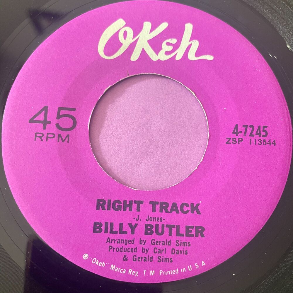 Billy Butler-Right track-Okeh R E+