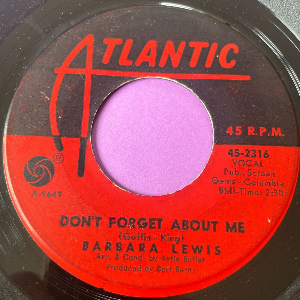 Barbara Lewis-Don't forget about me-Atlantic E+
