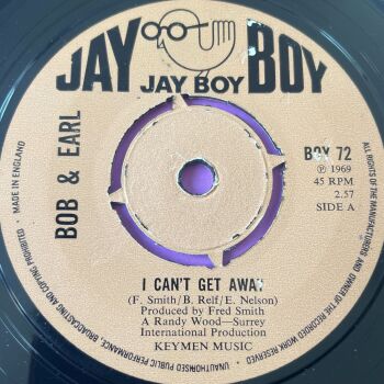 Bob and Earl-I can't get away-UK Jay Boy E+