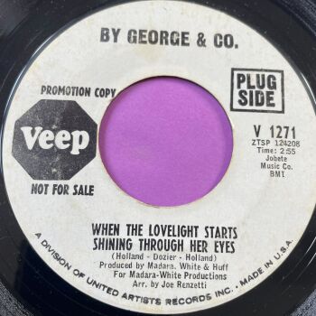 By George & Co-When the lovelite starts shining through her eyes-Veep WD vg+