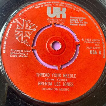 Brenda Lee Jones-You're the love of my life/ Thread the needle-UK American E+