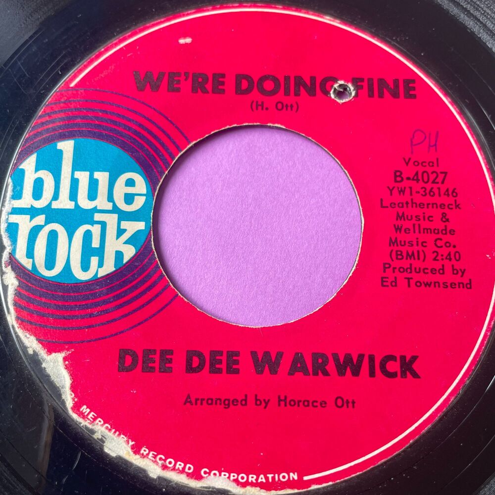 Dee Dee Warwick-We're doing fine-Blue Rock E+