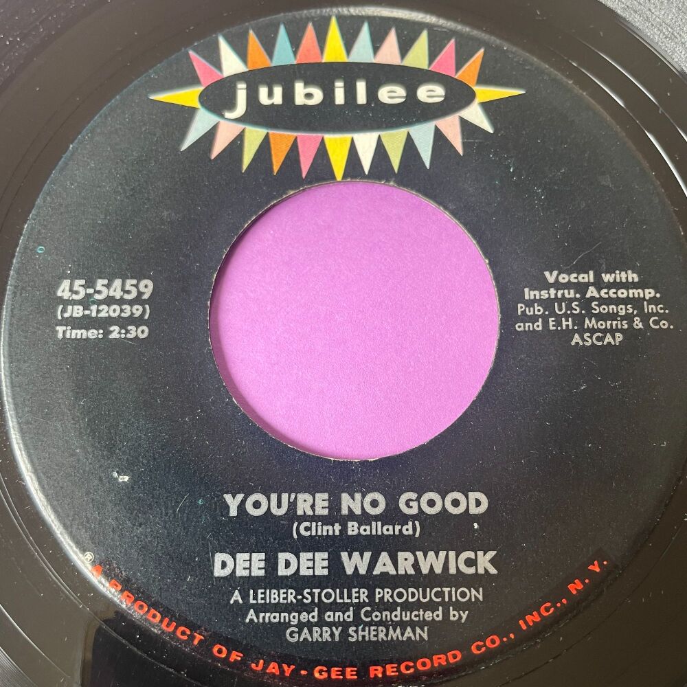 Dee Dee Warwick-You're no good-Jubilee E+