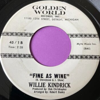 Willie Kendrick-Fine as wine-Golden World  WD E