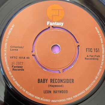 Leon Haywood-Baby reconsider-UK Fantasy E+
