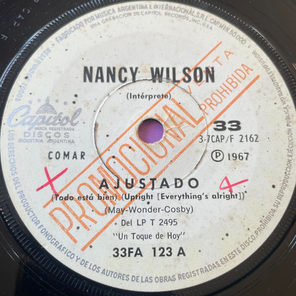 Nancy Wilson-Uptight-Argentina Capitol Demo E