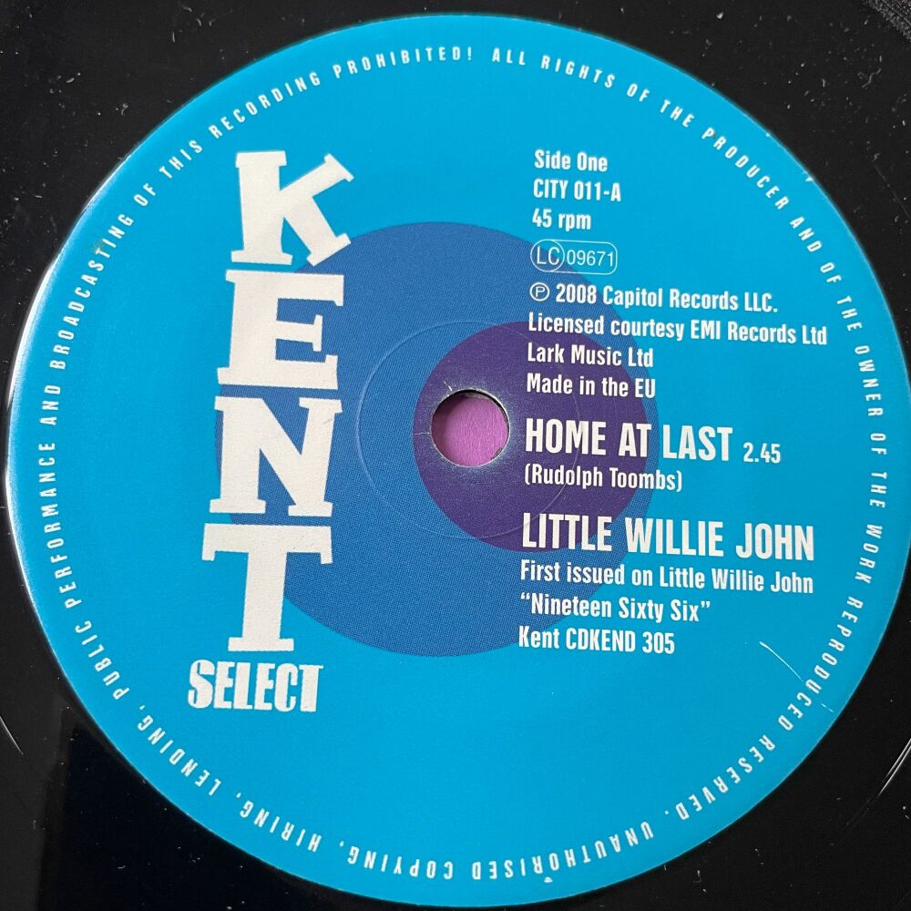 Little Willie John-Home at last-UK Kent E+