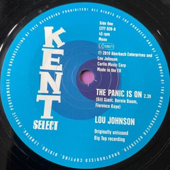 Lou Johnson-The panic is on-UK Kent E+